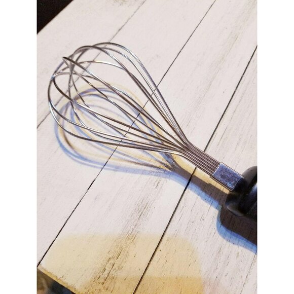 CushN Cush N Whipping Balloon 18/8 Stainless Steel Whisk Black Handle 9 1/2" - Picture 7 of 7